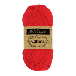 Scheepjes Catona puuvillalanka 50g, 115 punainen