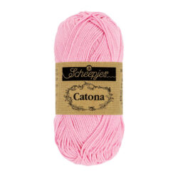 Scheepjes Catona puuvillalanka 50g, 222 vaaleanpunainen