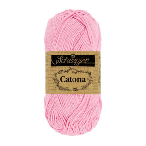 Scheepjes Catona puuvillalanka 50g, 222 vaaleanpunainen
