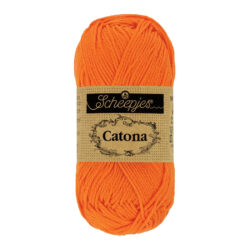 Scheepjes Catona puuvillalanka 50g, 281 oranssi