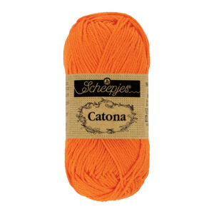 Scheepjes Catona puuvillalanka 50g, 281 oranssi