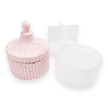 Silikonimuotti, Kannellinen korupurkki