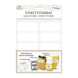 Etikettitarrat, 3287 Suorakulmio valkoinen