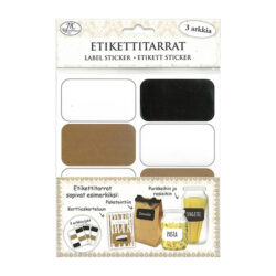 Etikettitarrat, 3289 Suorakulmio musta-natur