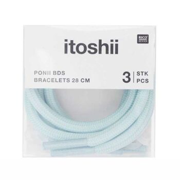 Rico Design itoshii ponii rannenauhat, Vaaleansininen 3 kpl