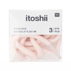Rico Design itoshii ponii rannenauhat, Vaaleanpunainen 3 kpl