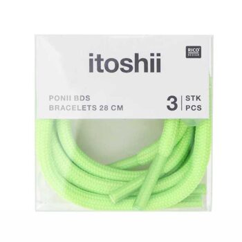 Rico Design itoshii ponii rannenauhat, Neon vihreä 3 kpl