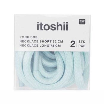 Rico Design itoshii ponii kaulanauhat , Vaaleansininen 2 kpl