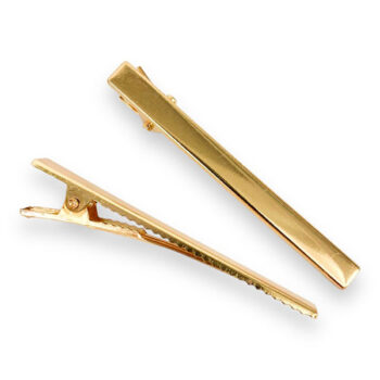 Hiusklipsi 60mm, Kullan värinen 2kpl