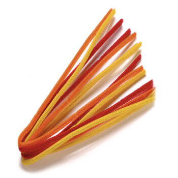 Askartelupunos 6mm 50cm, Oranssi lajitelma