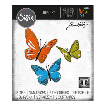 Sizzix Thinlits Stanssisetti, 665848 Brushstroke Butterflies
