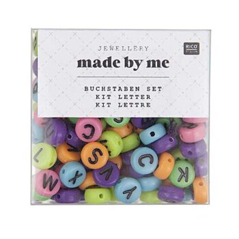 Rico Design Itoshii Kirjainhelmet 7x4mm, Multicolor