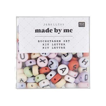 Rico Design Itoshii Kirjainhelmet 7x4mm, Pastelli