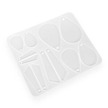 Silikonimuotti, Korvakorut ja riipukset