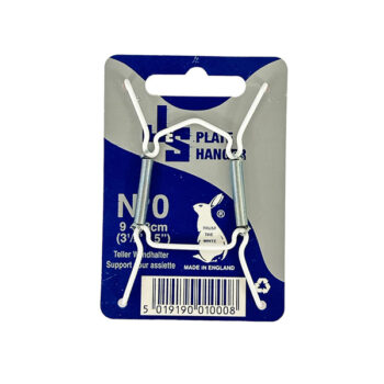 Lautasripustin Nro 0, 9-13cm valkoinen