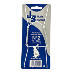 Lautasripustin Nro 2, 19-28cm valkoinen