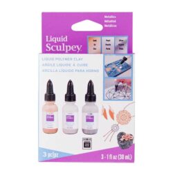 Liquid Sculpey setti 3kpl, Metallics