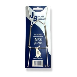 Lautasripustin Nro 3, 24-36cm valkoinen