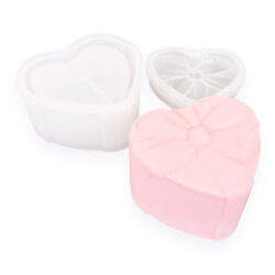 Silikonimuotti, Sydän lahjapurkki