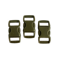 Muovisolki 15x30mm, oliivin vihreä 3kpl