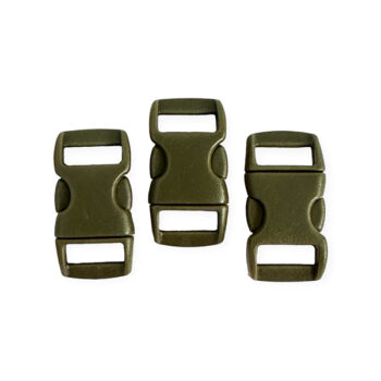 Muovisolki 15x30mm, oliivin vihreä 3kpl