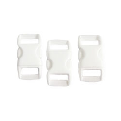 Muovisolki 15x30mm, valkoinen 3kpl