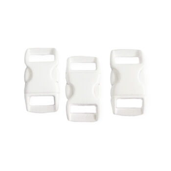 Muovisolki 15x30mm, valkoinen 3kpl