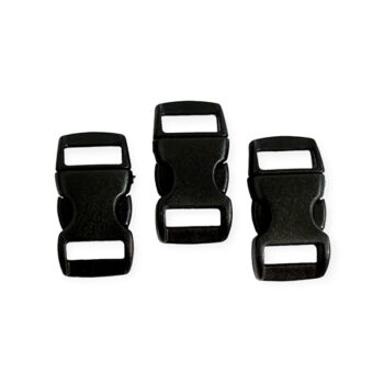 Muovisolki 15x30mm, musta 3kpl