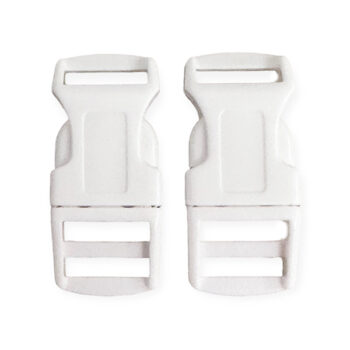 Muovisolki 21x48mm, valkoinen 2kpl