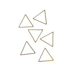 Korunosa metallikehys kolmio, kullan värinen 6 kpl