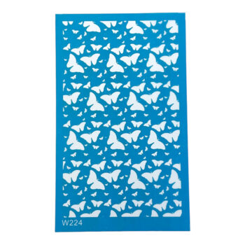 Silk Screen silkkisabluuna 9x15cm, Perhoset