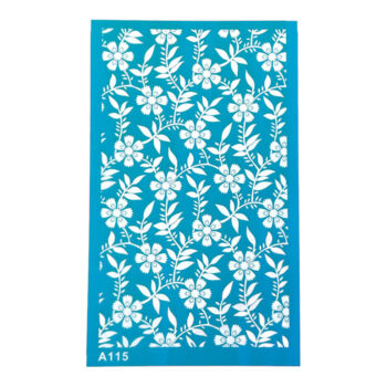 Silk Screen silkkisabluuna 9x15cm, Kukkaköynnös