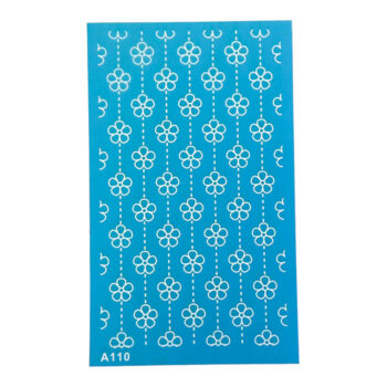 Silk Screen silkkisabluuna 9x15cm, Kukkanauha