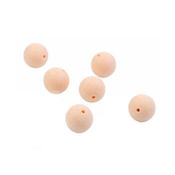 Silikonihelmet 12mm pyöreä, vaaleanpunainen 6kpl