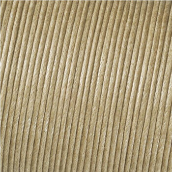 Kumihimo vahattu puuvillanaru 1mm, Natur