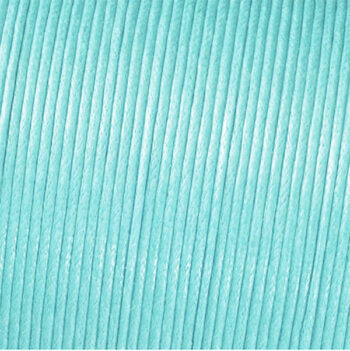 Kumihimo vahattu puuvillanaru 1mm, Light turquoise
