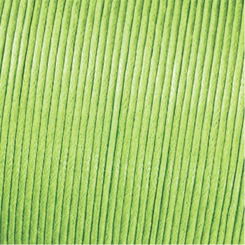 Kumihimo vahattu puuvillanaru 1mm, Light green