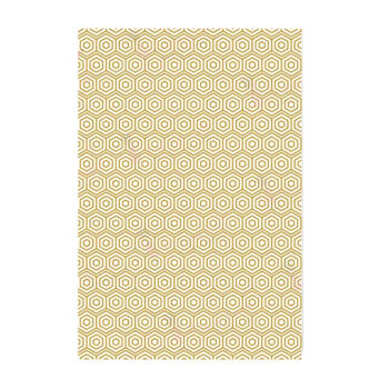 Dress my Craft, Transfer Me -siirtokalvo 22.5x31.5 cm, Metallic Hexagon Pattern