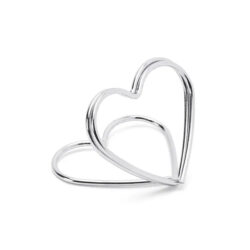 Paikkakortin pidike, sydän hopea 10 kpl