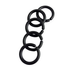 Muovirengas 45mm, musta 5 kpl