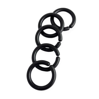 Muovirengas 45mm, musta 5 kpl