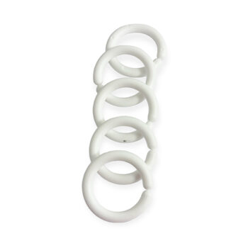 Muovirengas 45mm, valkoinen 5 kpl