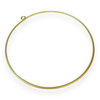 Metallirengas 25cm, kulta