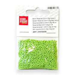 Lasiset siemenhelmet 2,5mm 20g, 436 Keväänvihreä