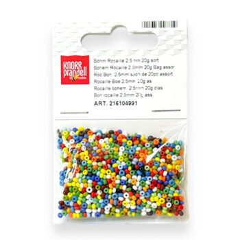 Lasiset siemenhelmet 2,5mm 20g, 991 Sekoitus