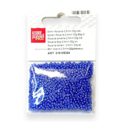 Lasiset siemenhelmet 2,5mm 20g, 394 Sininen