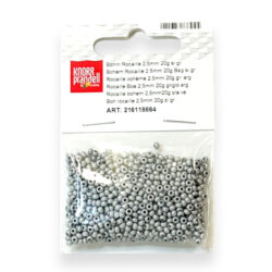 Lasiset siemenhelmet 2,5mm 20g, 664 Hopeanharmaa