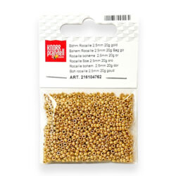 Lasiset siemenhelmet 2,5mm 20g, 762 Kulta