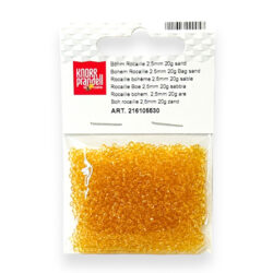 Lasiset siemenhelmet 2,5mm 20g, 530 Hiekka