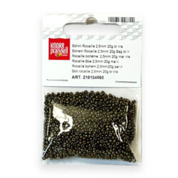 Lasiset siemenhelmet 2,5mm 20g, 860 Ruskea